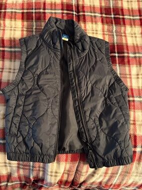 Kids Quilted blackPuffer Vest -
